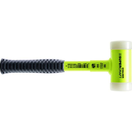 ハルダー　スーパークラフトハンマー　スティール製ハンドル付ナイロン白　頭径３０