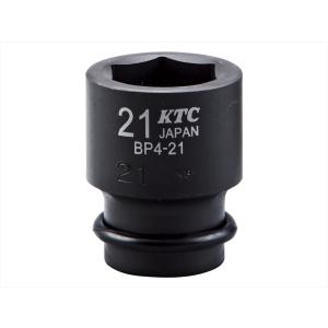 KTC　12.7sq.インパクトレンチ用ソケット（標準）　ピン・リング付１０ｍｍ｜f-gear