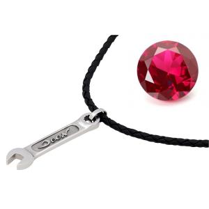 DEEN　レンチネックレス（ルビー）