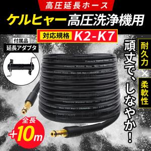 ケルヒャー 高圧洗浄機 ホース 用 パイプクリーニングホース 排水管 洗浄 Kシリーズ 互換 k2 サイレント K3 K4 K5 K6 K7 延長ホース 10m 対応 互換 karcher｜F-grip