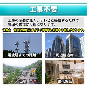 室内アンテナ テレビ 360度全方位受信 貼る...の詳細画像5