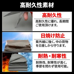 軽トラ 荷台シート トラック ゴムバンド カバ...の詳細画像5