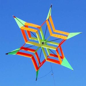 カイト 凧 六角形 花凧 アウトドア 屋外 カラフル
