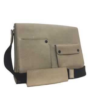 バリー メッセンジャーバッグ グレー ブラック 中古 レアー 斜め掛け 本物 オープニング 大放出セール ショルダーバッグ Bally メンズ 肩掛け