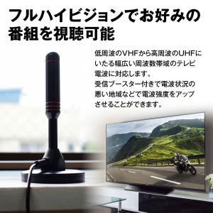 室内アンテナ ブースター内蔵 アンテナ テレビ...の詳細画像1