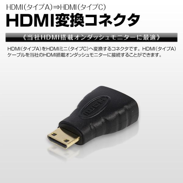HDMI変換コネクタ  アダプター　タイプA⇒タイプC mini変換 定形郵便送料無料