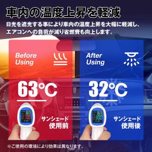 サンシェード 車 傘型 折りたたみ 日よけ U...の詳細画像5