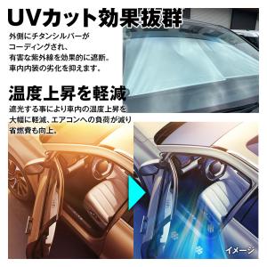 サンシェード 車用 フロント ロール式サンシェ...の詳細画像5