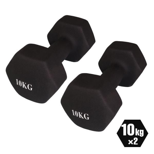 ダンベル 2個セット 鉄アレイ 10kg 筋トレ 筋力 トレーニング エクササイズ 運動 ダイエット...