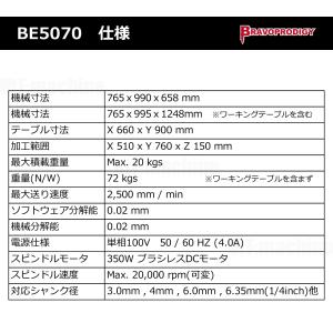 卓上CNCルーター BE5070 / BRAV...の詳細画像1