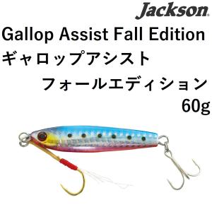 ジャクソン/JACKSON ギャロップアシストフォールエディション 60g Gallop Assist Fall Edition メタルジグ ライトジギング プレートジグ (メール便対応)｜フィッシングマリン