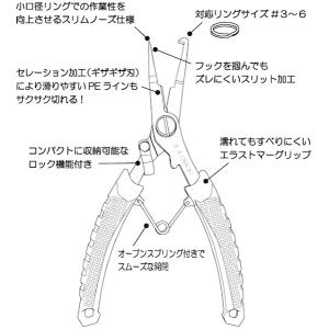 がまかつ/ラグゼ スプリットリングプライヤー ...の詳細画像3