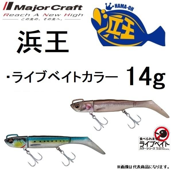 メジャークラフト 浜王セット BEACHKING 14g HMO-SET ライブベイトカラー ソフト...