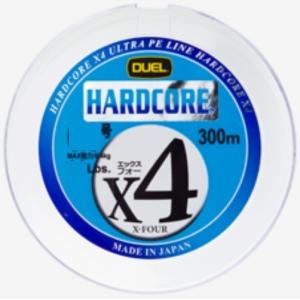 デュエル/DUEL ハードコアX4 300m 1.2, 1.5, 2, 2.5, 3, 4号 4本組PEライン 国産・日本製