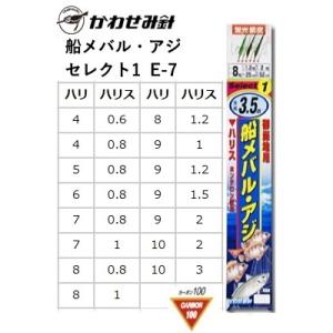 10枚セット)かわせみ針・カワセミ 船メバル・アジ セレクト1 E-7 小