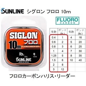 サンライン/SUNLINE シグロン フロロ 10m 0.4,0.6,0.8,1,1.25,1.5,...