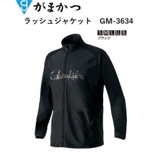 がまかつ2WAYプリントジップシャツ(長袖) GM3734ブラック×レッドL 2WAYプリントジップシャツ(長袖) GM3734 | がまかつ