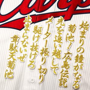 ☆送料無料☆広島 カープ 天谷宗一郎 サイン 白布 応援 刺繍 ワッペン