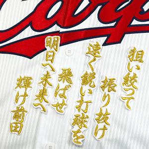 ☆送料無料☆広島 カープ 安部友裕 応援歌 黒 応援 刺繍 ワッペン 応援