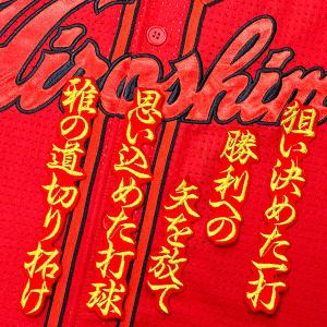 ☆送料無料☆広島 カープ 長野久義 応援歌 黒布 刺繍 ワッペン