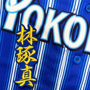 ☆送料無料☆横浜 DeNA ベイスターズ 山本祐大 サイン 黒 応援 刺繍