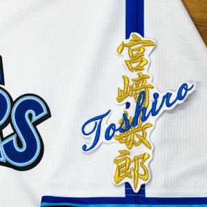 ☆送料無料☆横浜 DeNA ベイスターズ 度会隆輝 ネーム 白 応援 刺繍