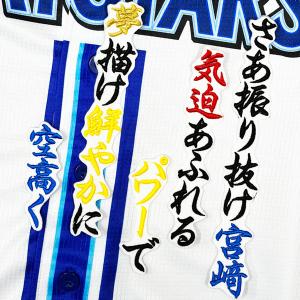 ☆送料無料☆横浜 DeNA ベイスターズ 筒香嘉智 応援歌 白 応援 刺繍