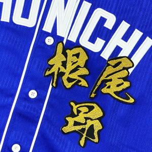 ☆送料無料☆中日 ドラゴンズ 金丸夢斗 背番号 & 毛筆 ホーム 刺繍