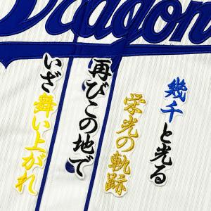 ☆送料無料☆中日 ドラゴンズ 岡林勇希 応援歌 白 応援 刺繍 ワッペン