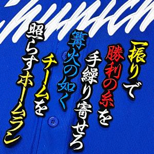 ☆送料無料☆東京 ヤクルト スワローズ 内山壮真 応援歌 白 刺繍
