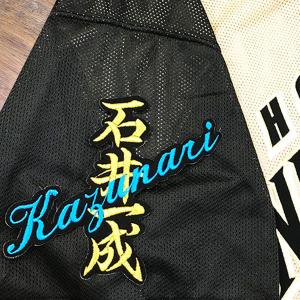 ☆送料無料☆中日 ドラゴンズ 中田翔 背番号 & 勘亭流 ビジター 応援