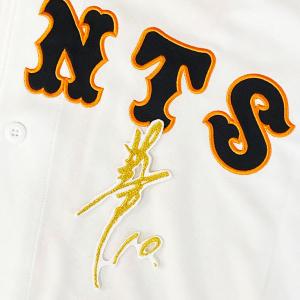☆送料無料☆東京 読売 ジャイアンツ 巨人 吉川尚輝 サイン 白 刺繍