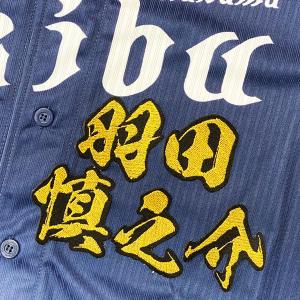 ☆送料無料☆埼玉 西武 ライオンズ 西川愛也 毛筆 名前 応援 刺繍