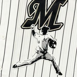 ☆送料無料☆千葉 ロッテ マリーンズ 角中勝也 シルエット 応援 刺繍