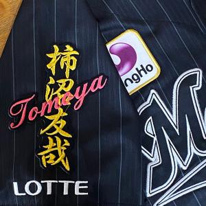 ☆送料無料☆千葉 ロッテ マリー ンズ 奥村頼人 短冊 応援 刺繍