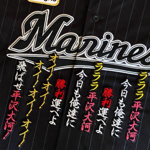 ☆送料無料☆千葉 ロッテ マリー ンズ 宮崎竜成 ネーム 白 応援 刺繍