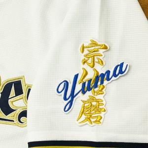 ☆送料無料☆オリックス バファローズ 渡部遼人 ネーム 黒 応援 刺繍