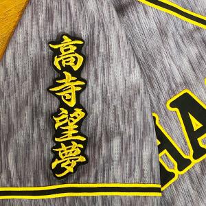 ☆送料無料☆阪神 タイガース 立石正広 背番号 & 毛筆 刺繍 ワッペン