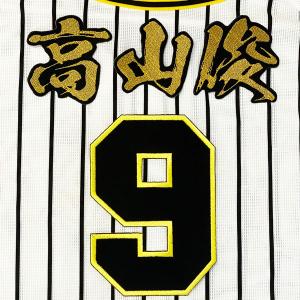 ☆送料無料☆阪神 タイガース 立石正広 背番号 & 毛筆 刺繍 ワッペン