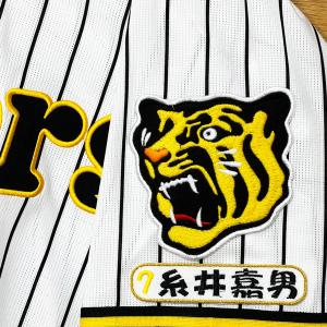 ☆送料無料☆阪神 タイガース 大山悠輔 シルエット & ネーム 応援 刺繍