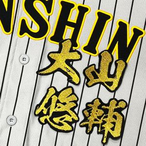 ☆送料無料☆阪神 タイガース 立石正広 ネーム 黒 刺繍 ワッペン