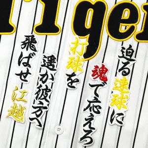 ☆送料無料☆阪神 タイガース 坂本誠志郎 背番号 & 毛筆 応援 刺繍