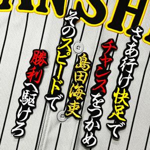 ☆送料無料☆阪神 タイガース 坂本誠志郎 背番号 & 毛筆 応援 刺繍