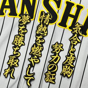 ☆送料無料☆阪神 タイガース 前川右京 応援歌 黒 刺繍 ワッペン