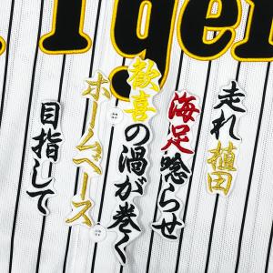 阪神 タイガース 坂本誠志郎 応援歌 黒 応援 刺繍 ワッペン