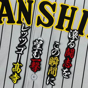 ☆送料無料☆阪神 タイガース 高寺望夢 応援歌 白 刺繍 ワッペン 応援
