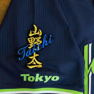 ☆送料無料☆東京 ヤクルト スワローズ 山田哲人 応援歌 白布 刺繍