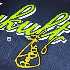 ☆送料無料☆東京 ヤクルト スワローズ 西川遥輝 ネーム 黒 刺繍