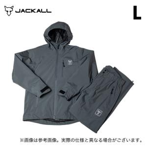ジャッカル RFジャケットセットアップ (グレー／L) (レインウェア／2024年モデル) /RFレインセットアップ /(5)｜f-marunishi3