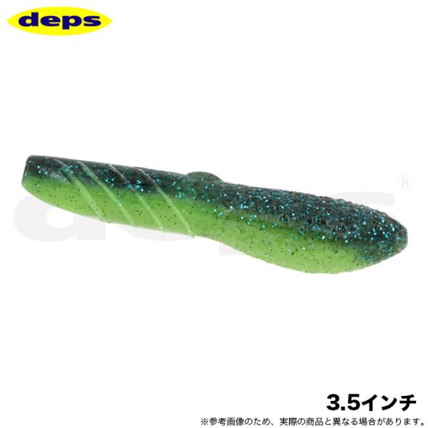 (5)デプス deps カバースキャット 3.5インチ #158 ライムリアクション (バスルアー)...